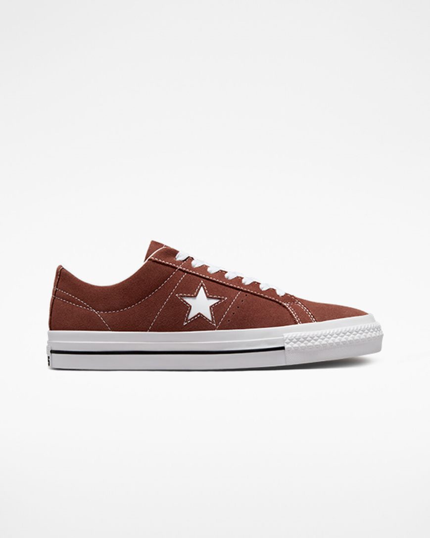 Bascheți Barbati Converse One Star Pro Rosii Albi Negrii | RO KRVHN896